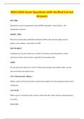 WGU E025 Exam Questions with Verified Correct&NewLine;Answers