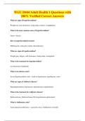 WGU D444 Adult Health 1 Questions with&NewLine;100&percnt; Verified Correct Answers