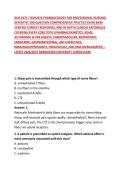 NUR 2474 &sol; NUR2474 PHARMACOLOGY FOR PROFESSIONAL NURSING&colon; DEFINITIVE 200-QUESTION COMPREHENSIVE PRACTICE EXAM BANK VERIFIED CORRECT RESPONSES&comma; AND IN-DEPTH CLINICAL RATIONALES COVERING EVERY CORE TOPIC &lpar;PHARMACOKINETICS&comma; ADME&comma; AUTONOMIC & CNS AGENTS&comma; CARD