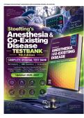 Stoelting&rsquo;s Anesthesia and Co-Existing Disease 9th Edition Test Bank &vert; 960 Q&A &plus; Detailed Rationales &vert; All 32 Chapters &vert; Hines & Jones &vert; ISBN 9780443286841 &vert; 2026&ndash;2027