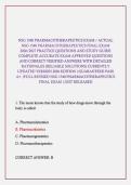 NSG 1540 PHARMACOTHERAPEUTICS EXAM &sol; ACTUAL NSG 1540 PHARMACOTHERAPEUTICS FINAL EXAM 2026&sol;2027 PRACTICE QUESTIONS AND STUDY GUIDE COMPLETE ACCURATE EXAM APPROVED QUESTIONS AND CORRECT VERIFIED ANSWERS WITH DETAILED RATIONALES &lpar;RELIABLE SOLUTIONS&rpar; CURRENTL