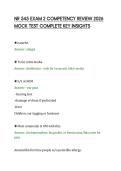 NR 545 EXAM 2 COMPETENCY REVIEW 2026&NewLine;MOCK TEST COMPLETE KEY INSIGHTS