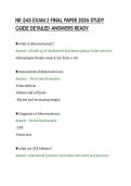 NR 545 EXAM 2 FINAL PAPER 2026 STUDY&NewLine;GUIDE DETAILED ANSWERS READY