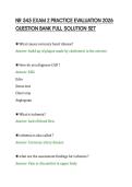 NR 545 EXAM 2 PRACTICE EVALUATION 2026&NewLine;QUESTION BANK FULL SOLUTION SET