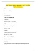 BKAT Exam Review Questions with Verified&NewLine;Correct Answers