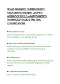 NR 565 ADVANCED PHARMACOLOGY&NewLine;FUNDAMENTALS MIDTERM LEARNING&NewLine;WORKBOOK 2026 PHARMACOKINETICS&NewLine;PHARMACODYNAMICS AND DRUG&NewLine;CLASSIFICATIONS
