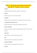 BTCS - RF Signal and Baseband Questions&NewLine;with 100&percnt; Verified Correct Answers