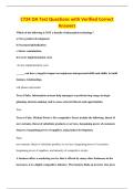 C724 OA Test Questions with Verified Correct&NewLine;Answers
