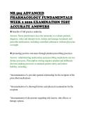 NR 565 ADVANCED&NewLine;PHARMACOLOGY FUNDAMENTALS&NewLine;WEEK 2 2026 EXAMINATION TEST&NewLine;ACCURATE ANSWERS