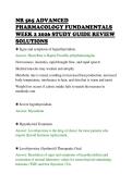 NR 565 ADVANCED&NewLine;PHARMACOLOGY FUNDAMENTALS&NewLine;WEEK 2 2026 STUDY GUIDE REVIEW&NewLine;SOLUTIONS