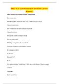 BKAT ICU Questions with Verified Correct&NewLine;Answers