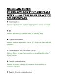 NR 565 ADVANCED&NewLine;PHARMACOLOGY FUNDAMENTALS&NewLine;WEEK 2 2026 TEST BANK PRACTICE&NewLine;SOLUTION PACK