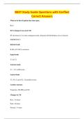 BKAT Study Guide Questions with Verified&NewLine;Correct Answers