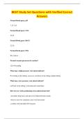 BKAT Study Set Questions with Verified Correct&NewLine;Answers