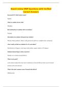Board review NNP Questions with Verified&NewLine;Correct Answers