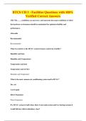 BTCS CH 1 - Facilities Questions with 100&percnt;&NewLine;Verified Correct Answers