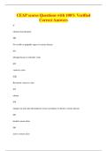 CEAP scores Questions with 100&percnt; Verified&NewLine;Correct Answers