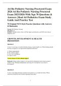 ATI RN Pediatric Nursing Proctored Exam 2026 ATI RN Pediatric Nursing Proctored Exam 2023&sol;2026&NewLine;ATI RN Pediatric Nursing Proctored Exam 2026 ATI RN Pediatric Nursing Proctored Exam 2023&sol;2026 With NGN 70 Questions & Answers &vert; Real ATI Pediatrics Exam Study