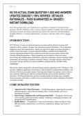 NU 518 ACTUAL EXAM &lbrack;QUESTION 1-200&rsqb; AND ANSWERS &NewLine;UPDATED 2026&sol;2027 &vert; 100&percnt; VERIFIED &vert; DETAILED &NewLine;RATIONALES &ndash; PASS GUARANTEED A&plus; GRADED &vert; &NewLine;INSTANT DOWNLOAD 