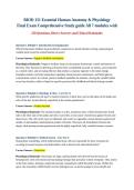 BIOD 151 Essential Human Anatomy & Physiology&NewLine;Final Exam Comprehensive Study guide All 7 modules with&NewLine;250 Questions&comma; Direct Answers and Clinical Rationales&NewLine;