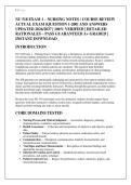 NU 518 EXAM 1 &ndash; NURSING NOTES &sol; COURSE REVIEW &NewLine;ACTUAL EXAM &lbrack;QUESTION 1-200&rsqb; AND ANSWERS &NewLine;UPDATED 2026&sol;2027 &vert; 100&percnt; VERIFIED &vert; DETAILED &NewLine;RATIONALES &ndash; PASS GUARANTEED A&plus; GRADED &vert; &NewLine;INSTANT DOWNLOAD 
