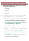 Florida Dental Laws & Rules Exam Prep 2026 &vert; Practice Questions & Answers &vert; Florida Dentistry