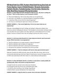 HESI Mental Health Exam 2025 &vert; Psychiatric Mental Health Nursing Study Guide with Practice Questions&comma; Answers & Detailed Rationales &vert; Therapeutic Communication&comma; Psychiatric Disorders&comma; Psychopharmacology&comma; Crisis Intervention&comma; Substance Use&comma; Safety&comma; Mental 