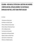 COLUMBIA &ndash; ELECTRICAL CONTRACTOR EXAM&ndash; QUESTIONS AND ANSWERS &vert; VERIFIED AND WELL DETAILED&NewLine;ANSWERS &vert; PLUS RATIONALES &vert; DOWNLOAD AND PASS &vert; LATEST EXAM UPDATE 2026&sol;2027