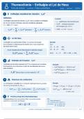 Fiche de r&eacute;vision &ndash; Thermochimie & Thermodynamique &vert; Enthalpie&comma; Loi de Hess et Bilans thermiques &ndash; CPGE