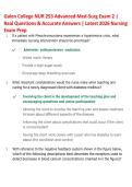 Galen NUR 265 Advanced Med-Surg Exam 2 2026 &vert; Practice Questions & Answers &vert; Nursing Exam Prep