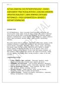 ACTUAL EXAM NU 545 PATHOPHYSIOLOGY &ndash; EXAM 1 &NewLine;ASSESSMENT PRACTICE&lbrack;QUESTION 1-100&rsqb; AND ANSWERS &NewLine;UPDATED 2026&sol;2027 &vert; 100&percnt; VERIFIED&vert; DETAILED &NewLine;RATIONALES &ndash; PASS GUARANTEED A&plus; GRADED &vert; &NewLine;INSTANT DOWNLOAD 