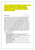 ACTUAL EXAM NU 545 Pathophysiology &ndash; Exam 1 Questions &NewLine;and Rationales&lbrack;QUESTION 1-100&rsqb; AND ANSWERS &NewLine;UPDATED 2026&sol;2027 &vert; 100&percnt; VERIFIED&vert; DETAILED &NewLine;RATIONALES &ndash; PASS GUARANTEED A&plus; GRADED &vert; &NewLine;INSTANT DOWNLOAD 
