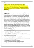ACTUAL EXAM NU545 PATHOPHYSIOLOGY- CELL &NewLine;STURCTURE AND FUNCTION EXAM QUESTION 1-100 AND &NewLine;ANSWERS UPDATED 2026&sol;2027 &vert; 100&percnt; VERIFIED&vert; DETAILED &NewLine;RATIONALES &ndash; PASS GUARANTEED A&plus; GRADED &vert; INSTANT &NewLine;DOWNLOAD ACTUAL EXAM NU545 PATHOPHYSIOLOGY- CELL &NewLine;STURCTUR