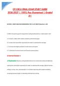 CFI CBCA FINAL EXAM STUDY GUIDE &NewLine;2026&sol;2027 &vert; 100&percnt; Pass Guaranteed &vert; Graded &NewLine;A&plus; 