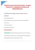 Florida Funeral Law Exam Study Guide &ndash; Complete &NewLine;Practice Test &vert; Comprehensive Practice with  &NewLine;Detailed Rationales 