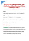 HEALTHSTREAM Jane Assessment Test &vert; High&NewLine;Yield Practice with Expert Rationales 100&percnt; Pass &NewLine;Guaranteed &vert; Graded A&plus;