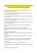 NEIEP 100 Exam with all Correct & 100&percnt; Verified Answers &vert;Actual Complete Update &vert;Already Graded A&plus;