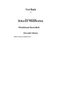 Test Bank For Behavior Modification&colon; What It Is and How To Do It&comma; 11th Edition by Garry Martin&comma; Joseph J&period; Pear