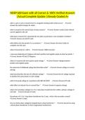 NEIEP 600 Exam with all Correct & 100&percnt; Verified Answers &vert;Actual Complete Update &vert;Already Graded A&plus;