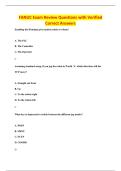 FANUC Exam Review Questions with Verified&NewLine;Correct Answers