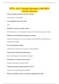 D774 - Key Concepts Questions with 100&percnt;&NewLine;Correct Answers