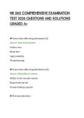 NR 565 COMPREHENSIVE EXAMINATION&NewLine;TEST 2026 QUESTIONS AND SOLUTIONS&NewLine;GRADED A&plus;