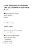 NR 565 FINAL EXAM EXAM PREPARATION&NewLine;PACK 2026 KEY CONCEPTS AND REVISION&NewLine;NOTES