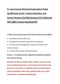 St&period; Louis County Electrical Examination &lpar;Trade &NewLine;Qualification Exam&rpar;  Practice Questions and &NewLine;Correct Answers &lpar;Verified Answers&rpar; Plus Rationale &NewLine;2027 Q&A&vert; Instant Download Pdf