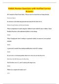 FANUC Review Questions with Verified Correct&NewLine;Answers