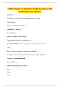 FANUC Robot Certification Guide Questions with&NewLine;Verified Correct Answers