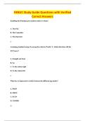 FANUC Study Guide Questions with Verified&NewLine;Correct Answers