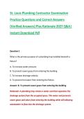 St&period; Louis Plumbing Contractor Examination &NewLine;Practice Questions and Correct Answers &NewLine;&lpar;Verified Answers&rpar; Plus Rationale 2027 Q&A&vert; &NewLine;Instant Download Pdf