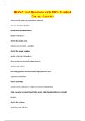 IRRSP Test Questions with 100&percnt; Verified&NewLine;Correct Answers