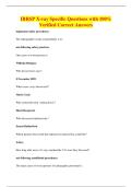 IRRSP X-ray Specific Questions with 100&percnt;&NewLine;Verified Correct Answers